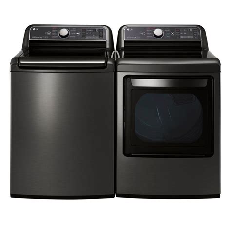 LG Washer & Dryer Set BLACK STAINLESS STEEL