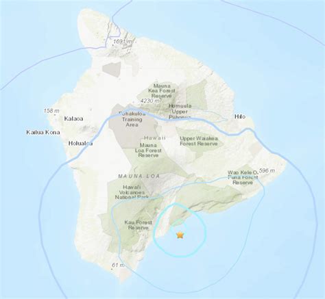 Magnitude 4.2 quake rumbles near Ka‘ū District of Hawai‘i Island : Big ...