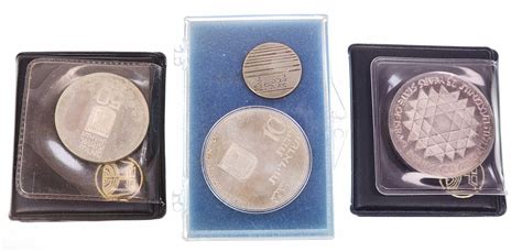 Lot - Israel Silver Coins & Medallions