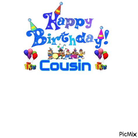 Happy Birthday Cousin! - GIF animé gratuit - PicMix