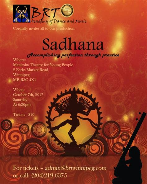 Upcoming Event – Sadhana | BRTWinnipeg