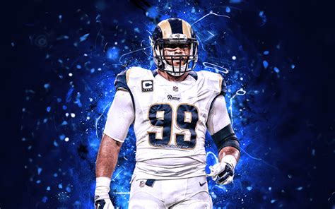 Download wallpapers Aaron Donald, defensive tackle, Los Angeles Rams, american football, NFL, LA ...