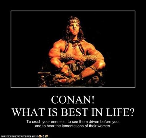 Conan The Barbarian Meaning Of Life Quote - classicsdiy