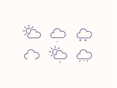 Animated weather icons by Margarita Ivanchikova for Icons8 on Dribbble