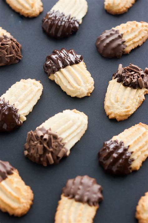 Chocolate Dipped Italian Butter Cookies - The Kitchen McCabe