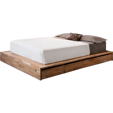 Wooden Platform Bed with Storage Ikea | bedroom 1 | Pinterest ...