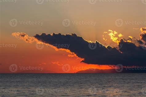 Sunset in Mediterranean Sea 16104379 Stock Photo at Vecteezy