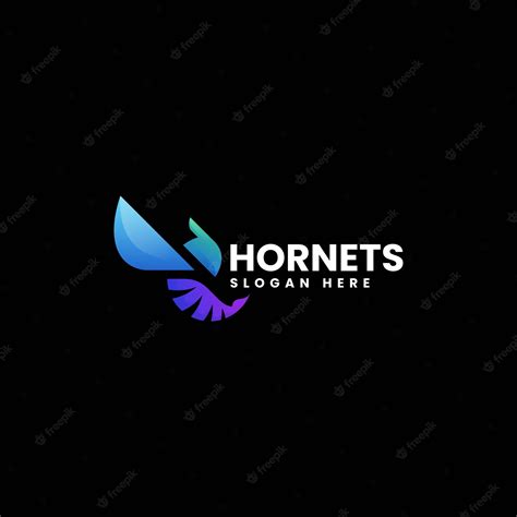 Premium Vector | Vector logo illustration hornet gradient colorful style