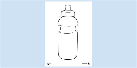 FREE! - Water Bottle Drink Colouring | Colouring Sheets