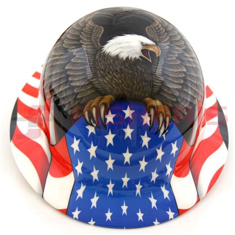 Fibre-Metal E1RWSOA Full Brim Hard Hat with Ratchet Suspension (Spirit Of America)