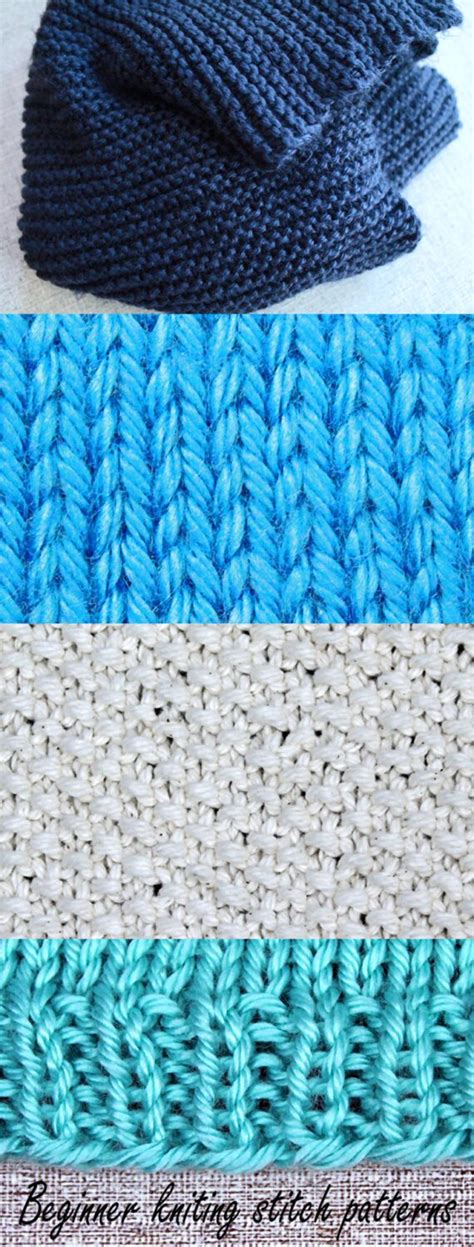 Beginner Knitting Stitch Patterns - PurlsAndPixels