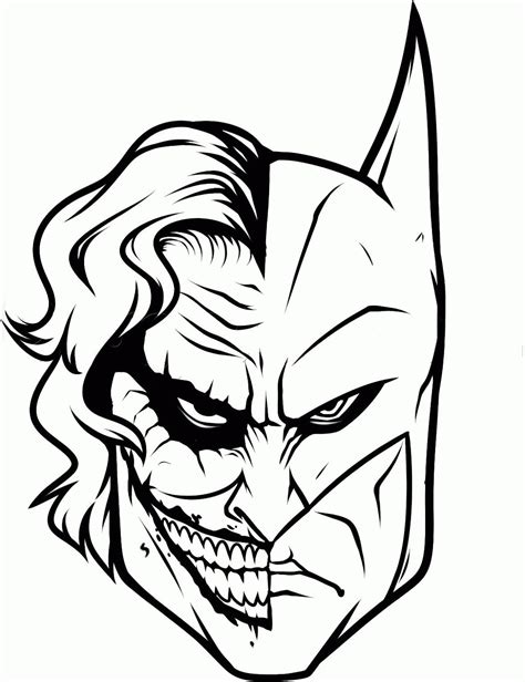 Dark Knight Joker Drawing Easy Face / Anime wall art easy drawings ...