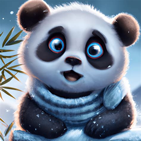 Cartoon Baby Panda Wallpaper