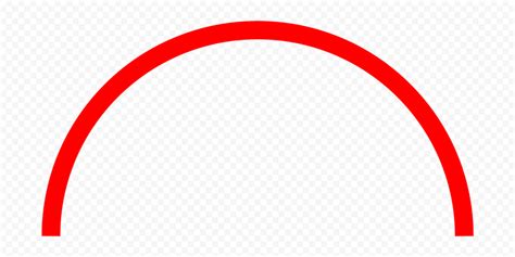 PNG Red Half Semi Circle Border Frame | Citypng