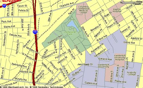 Map of Centennial Park