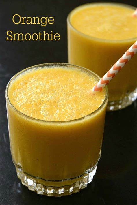 Orange Smoothie Recipe - Healthy, Refreshing Vegan Drink