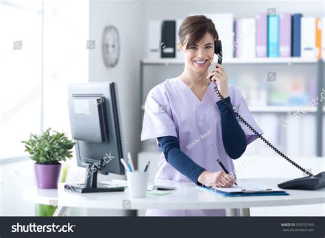 5,148 Medical Office Receptionist Images, Stock Photos & Vectors ...