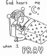 Religious Prayer Coloring Pages Sketch Page sketch template