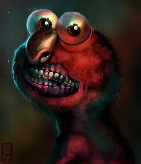 Scary Elmo (With images) | Elmo, Elmo memes, Fan art