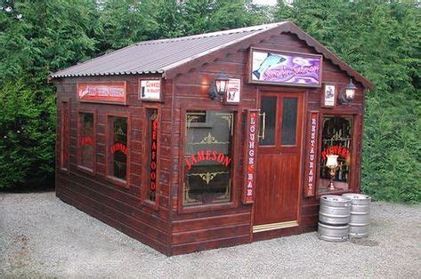 man cave shed plans - Brilliant Ideas For Man Cave Shed | Backyard bar, Bar shed, Backyard