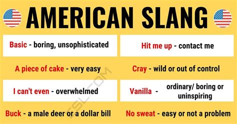 30+ Popular American Slang Words You Should Know • 7ESL