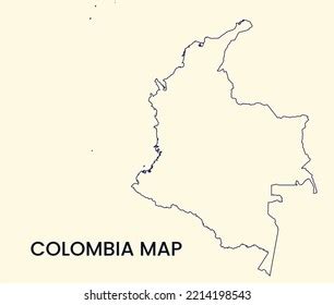 Map Colombia Colombia Vector Illustration Map Stock Vector (Royalty ...