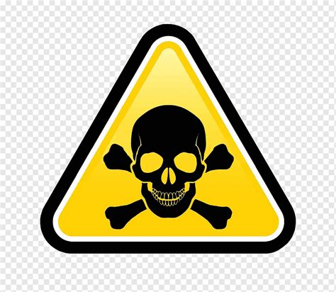 Skull and crossbones Hazard Warning sign, symbol, sign, human Skull Symbolism, danger png | PNGWing