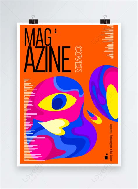 Color fluid magazine art poster template image_picture free download ...