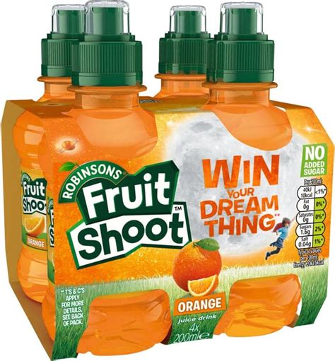 Fruit Shoot Orange Kids Juice Drink 4x200, £0.90 at ASDA