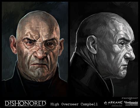 Dishonored-Overseer, Cedric Peyravernay | Game concept art, Concept art characters, Dishonored