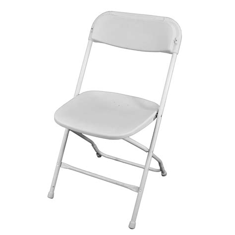 Plastic Folding Chair White - 1st Class Party and Events Rentals