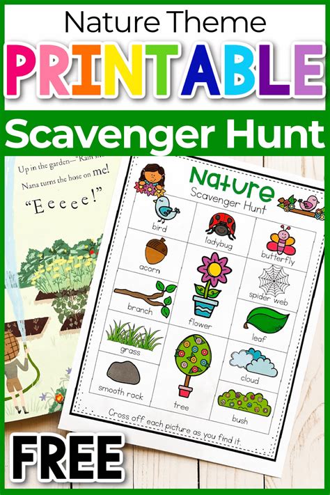 Nature Scavenger Hunt For Kids Free Printable - Printable Templates Free