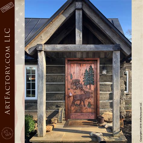 Log Cabin Doors: Solid Wood With Hand Forged Hardware