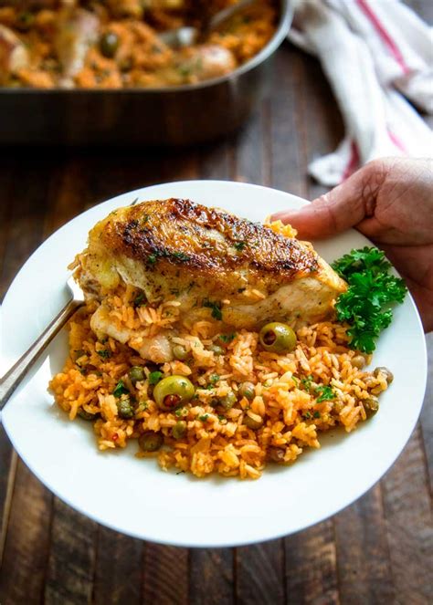 Puerto Rican Chicken and Rice (Arroz con Pollo) - Kevin Is Cooking