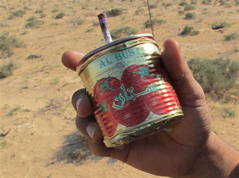 Home-Made Hand Grenade. Eastern Libya, 2011. Filled with old Eastern ...