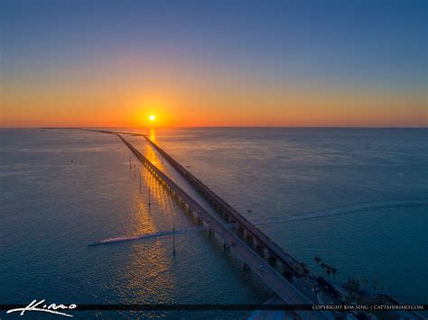 Seven Mile Bridge to Key West Florida from Marathon | HDR Photography by Captain Kimo