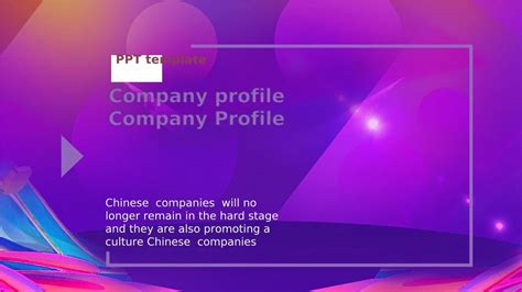 Free Company Profile Design Cover Page With Inner Pages Google Slides And PowerPoint (PPT ...