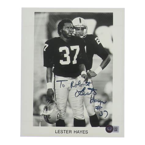 Lester Hayes Signed Raiders 8x10 Photo (Beckett) | Pristine Auction