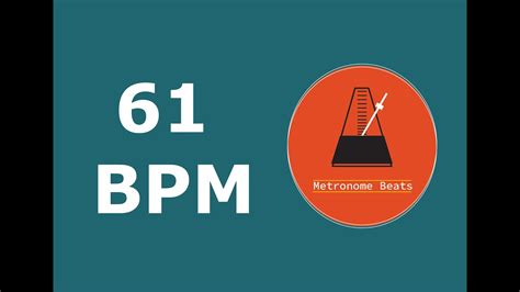 61 BPM - Metronome - YouTube