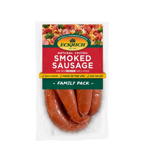 Original Natural Casing Smoked Sausage Family Pack | Eckrich