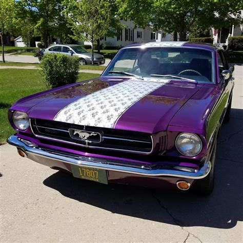 65 Mustang with custom paint and lace stripe. : r/classicmustangs