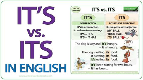 It's vs. Its - What is the difference? - English Grammar Lesson - YouTube