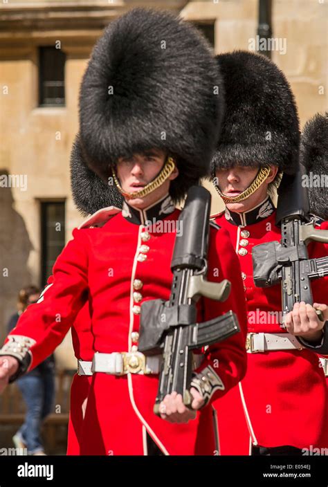 British royal guards with guns in Windsor Stock Photo - Alamy