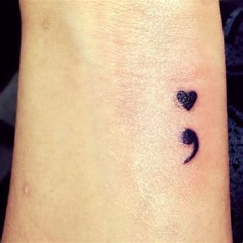 37 Unique Semicolon Tattoo Ideas and Placement