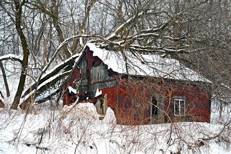 Fond d'écran : neige, hiver, Grange, pourriture, rural, cabane, Neige, arbre, Météo, saison ...