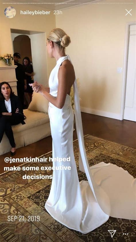 Hailey Bieber Shares Behind-The-Scenes Photos Of Wedding Dress Fittings ...