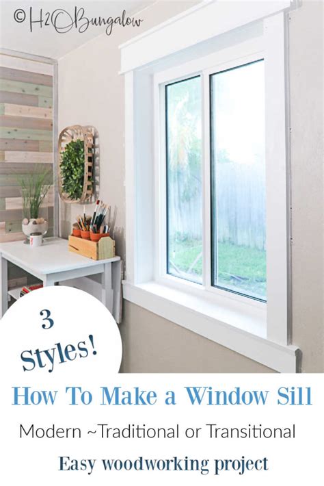 How To Make A Window Sill - H2OBungalow