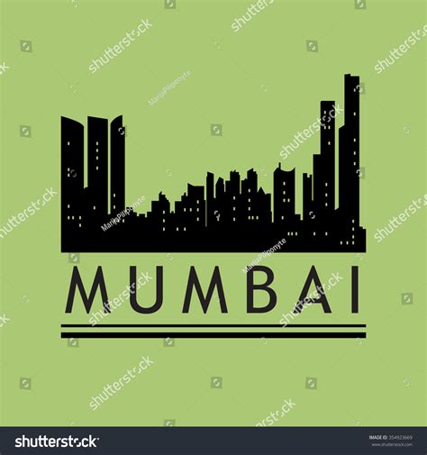 Mumbai Abstract Skyline Vector Illustration Stock Vector (Royalty Free ...