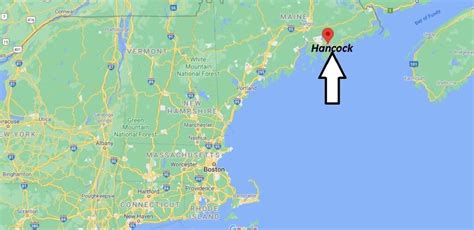 Where is Hancock Maine? What cities are in Hancock | Where is Map