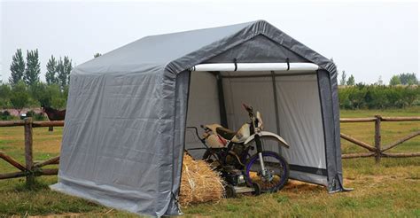 Save Garage Space With a Motorcycle Storage Shed